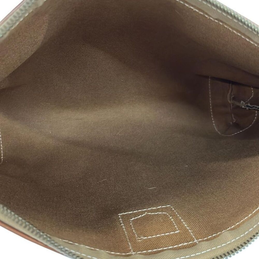 Celine Second Bag Macadam Pattern Dark Brown X Be… - image 6